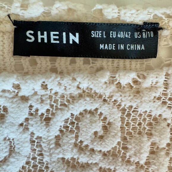 Boho Woven Paisley Lace Bell Sleeve Cropped Shirt - Picture 7 of 9